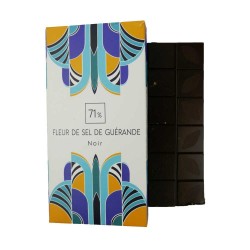 Tablette Fleur de Sel de Guérande 71% Noir