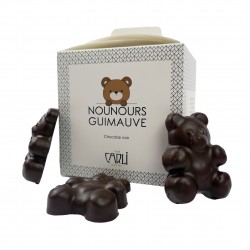 Nounours Guimauve chocolat noir Manakara